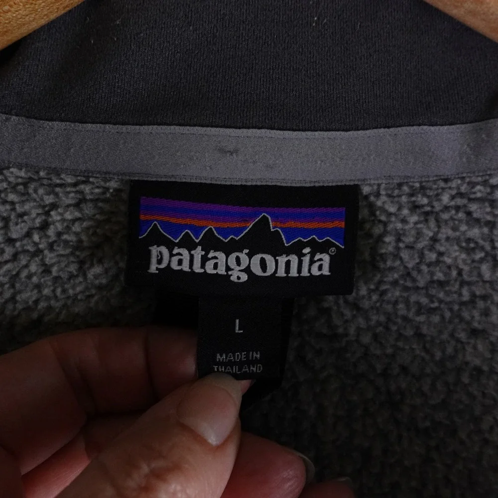 Patagonia Mens Better Sweater 1/4 Zip Fleece Pullover‎ Gray L 25523